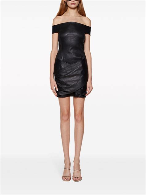 givenchy leather flounce dress|Givenchy dresses.